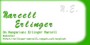 marcell erlinger business card